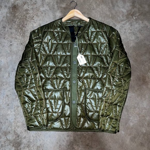Vlone Green Quilted Jacket SZ L **FINAL DROP** - Picture 1 of 5